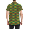 African Geometric Print Pattern Men's Short Sleeve Button Up Shirt