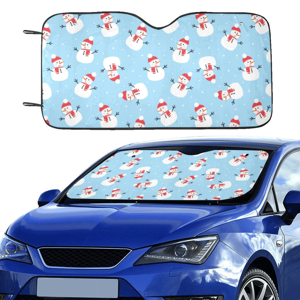 Snowman Print Design LKS305 Car front Windshield Sun Shade