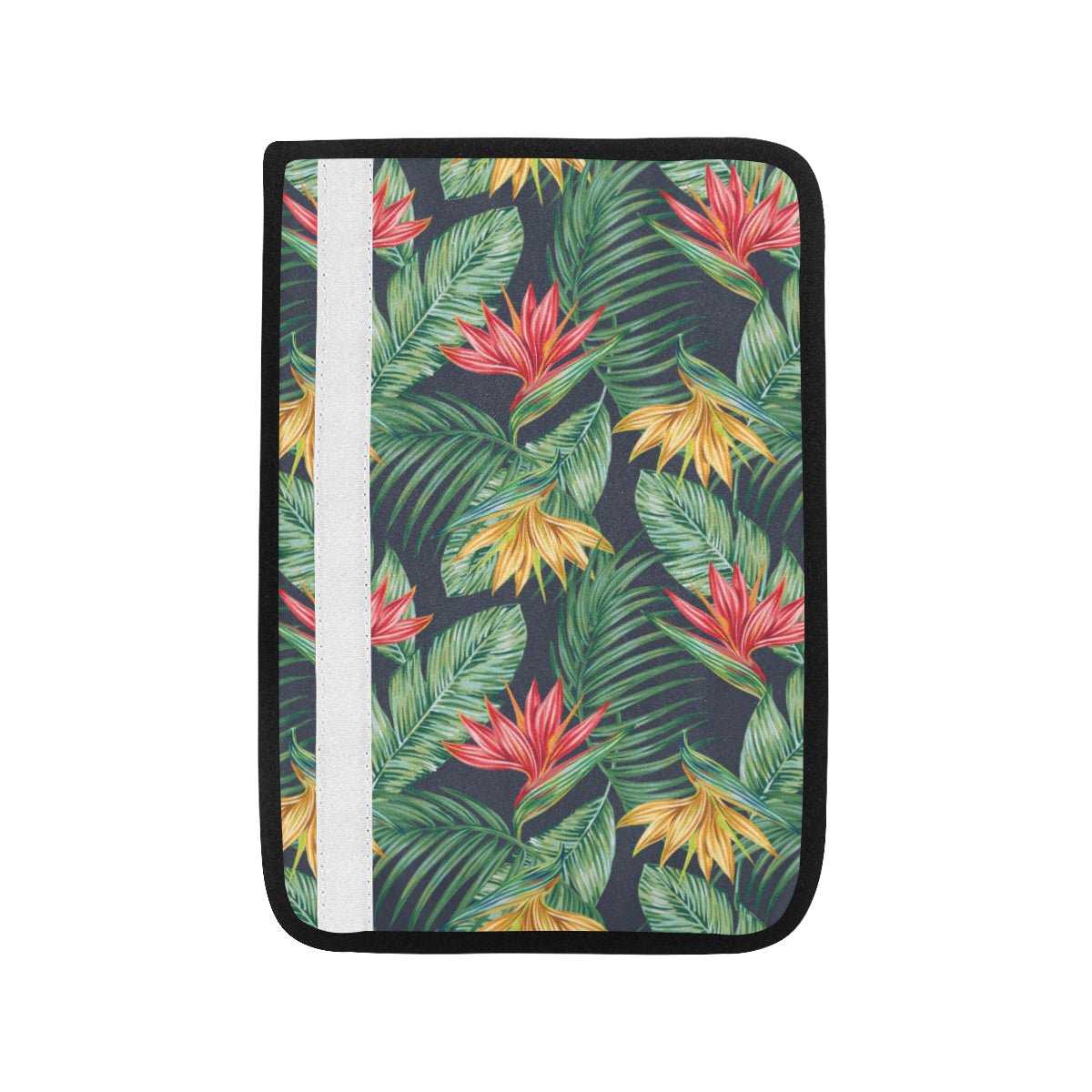 Bird Of Paradise Pattern Print Design BOP09 Car Seat Belt Cover