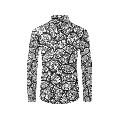 Polynesian Pattern Print Design A01 Men's Long Sleeve Shirt