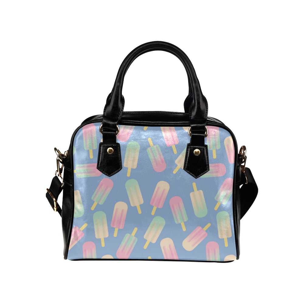 Ice Cream Pattern Print Design 05 Shoulder Handbag