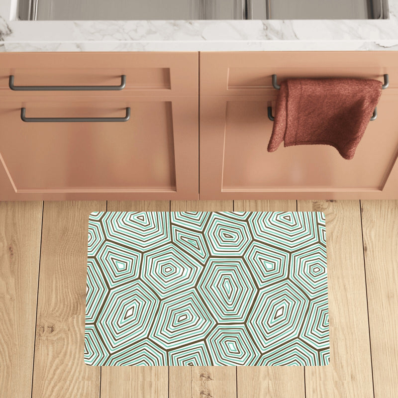 Sea Turtle Skin Print Kitchen Mat