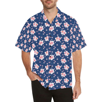 Sakura Print Design LKS306 Men's Hawaiian Shirt