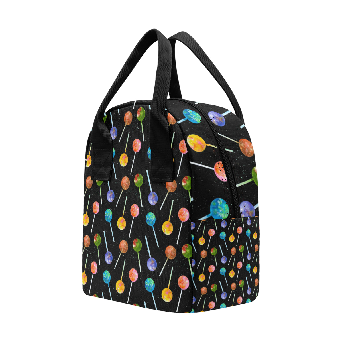 Lollipop Pattern Print Design LL04 Insulated Lunch Bag