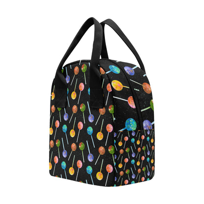 Lollipop Pattern Print Design LL04 Insulated Lunch Bag
