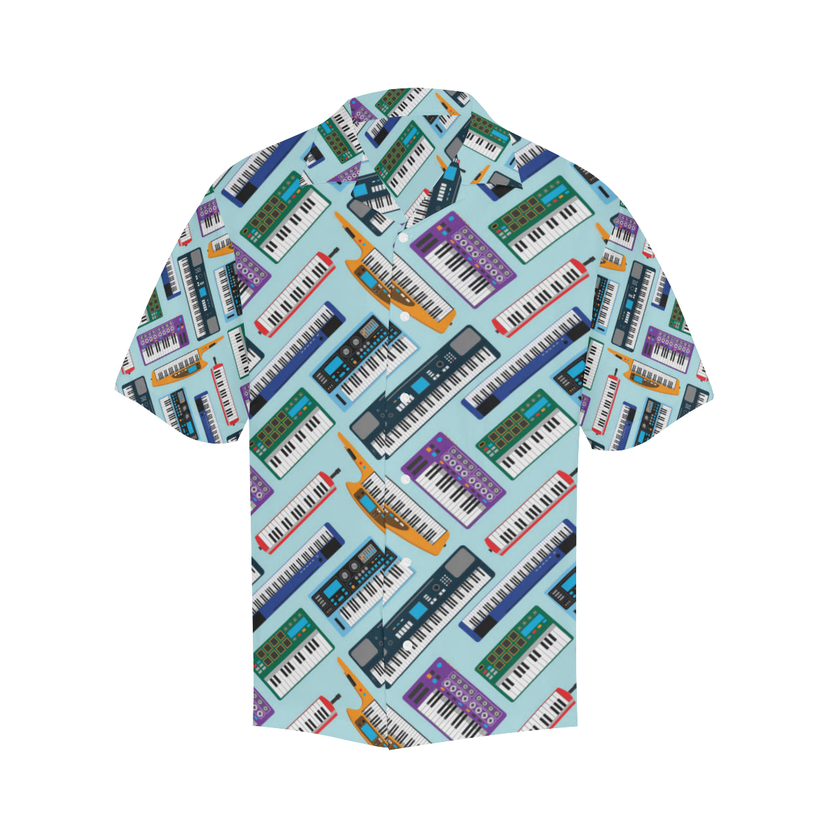 Synthesizer Pattern Print Design 02 Men's Hawaiian Shirt