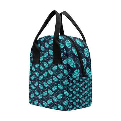 Carnations Pattern Print Design CN06 Insulated Lunch Bag