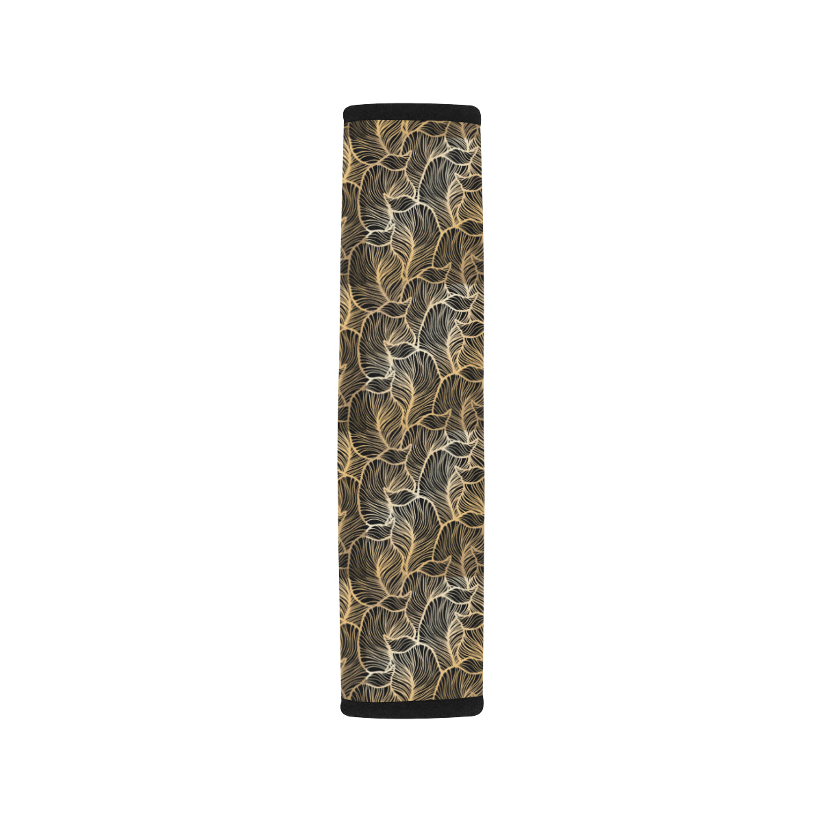 Elegant Gold leaf Print Car Seat Belt Cover