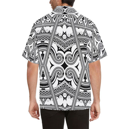 Samoan Pattern Print Design LKS302 Men's Hawaiian Shirt
