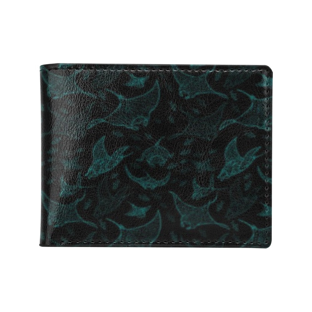 Manta Ray Print Design LKS402 Men's ID Card Wallet