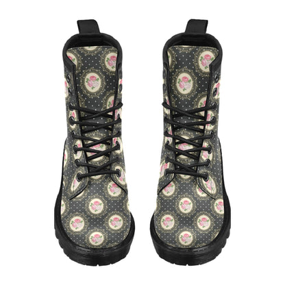 Rose Pattern Print Design RO015 Women's Boots