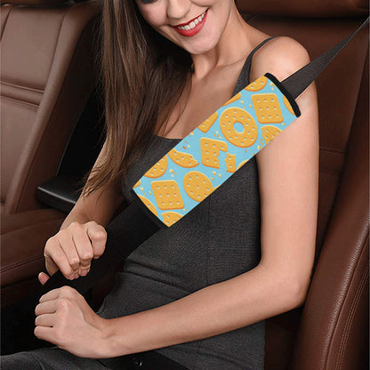 Cracker Pattern Print Design 02 Car Seat Belt Cover