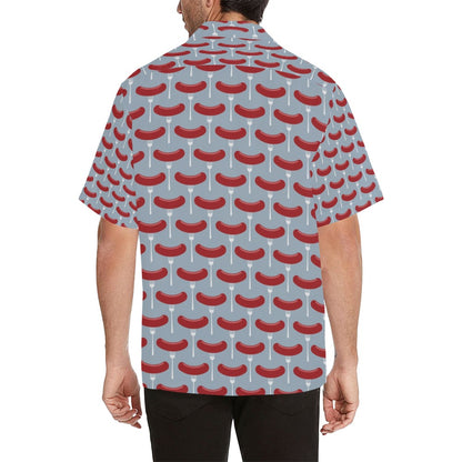 Sausage Print Design LKS301 Men's Hawaiian Shirt