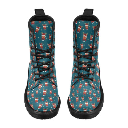 Reindeer Print Design LKS406 Women's Boots