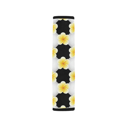 Plumeria Pattern Print Design A04 Car Seat Belt Cover