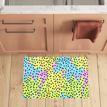 90s Pattern Print Design 2 Kitchen Mat