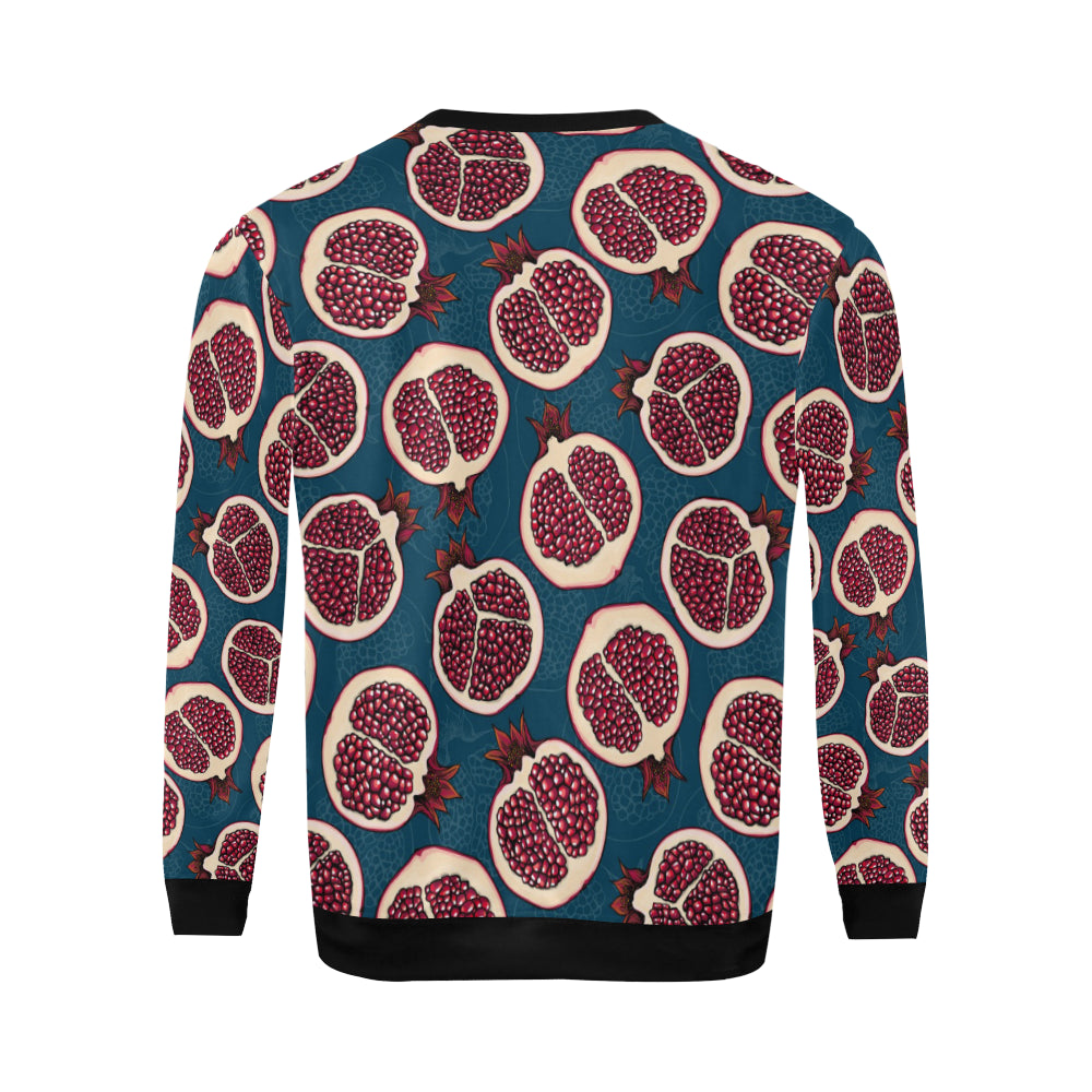 Pomegranate Pattern Print Design PG02 Men Long Sleeve Sweatshirt