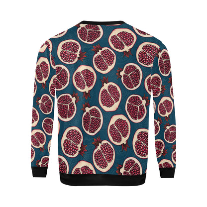 Pomegranate Pattern Print Design PG02 Men Long Sleeve Sweatshirt