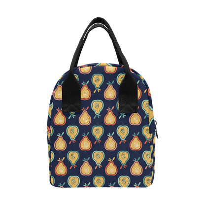 Pear Pattern Print Design PE03 Insulated Lunch Bag