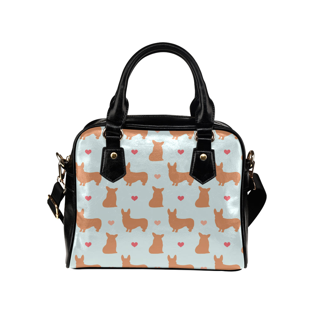 Pembroke Welsh Corgis Pattern Print Design A01 Shoulder Handbag