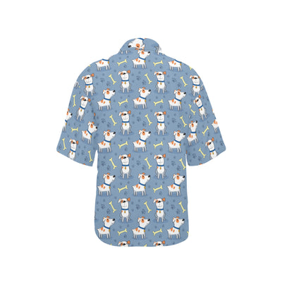 Bull Terriers Pattern Print Design 04 Women's Hawaiian Shirt