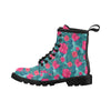 Red Hibiscus Pattern Print Design HB017 Women's Boots