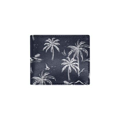 Pacific island Pattern Print Design A02 Men's ID Card Wallet
