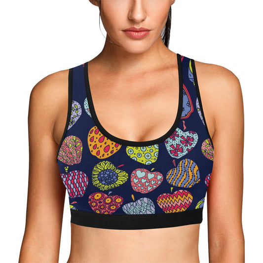 Apple Pattern Print Design AP05 Sports Bra