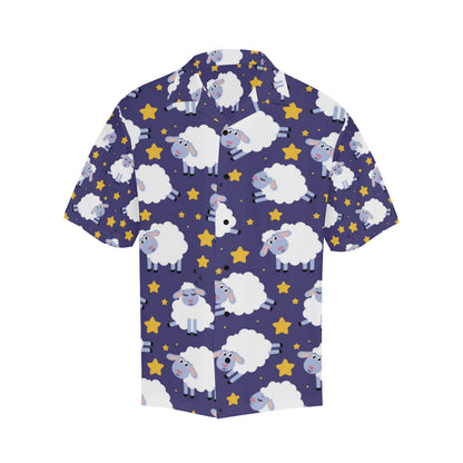 Sheep Pattern Print Design 03 Men's Hawaiian Shirt