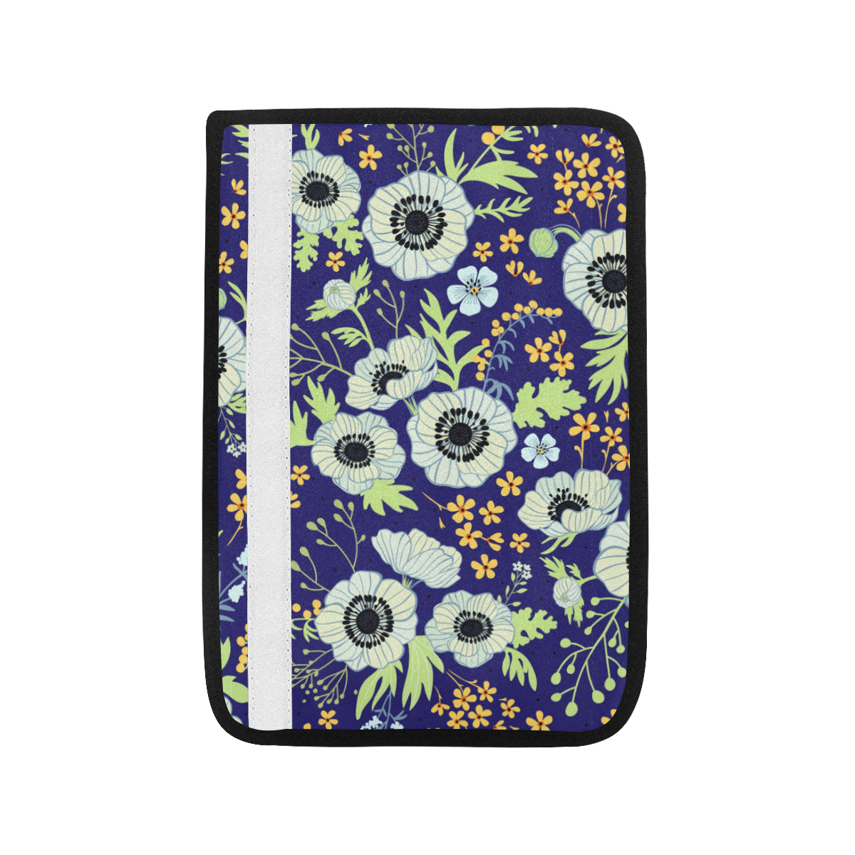 Anemone Pattern Print Design AM06 Car Seat Belt Cover