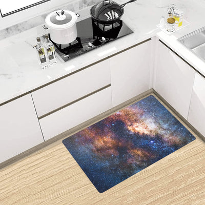 Celestial Milky way Galaxy Kitchen Mat