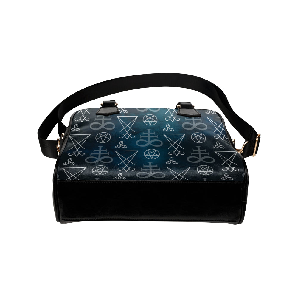 Pentagram Pattern Print Design A03 Shoulder Handbag