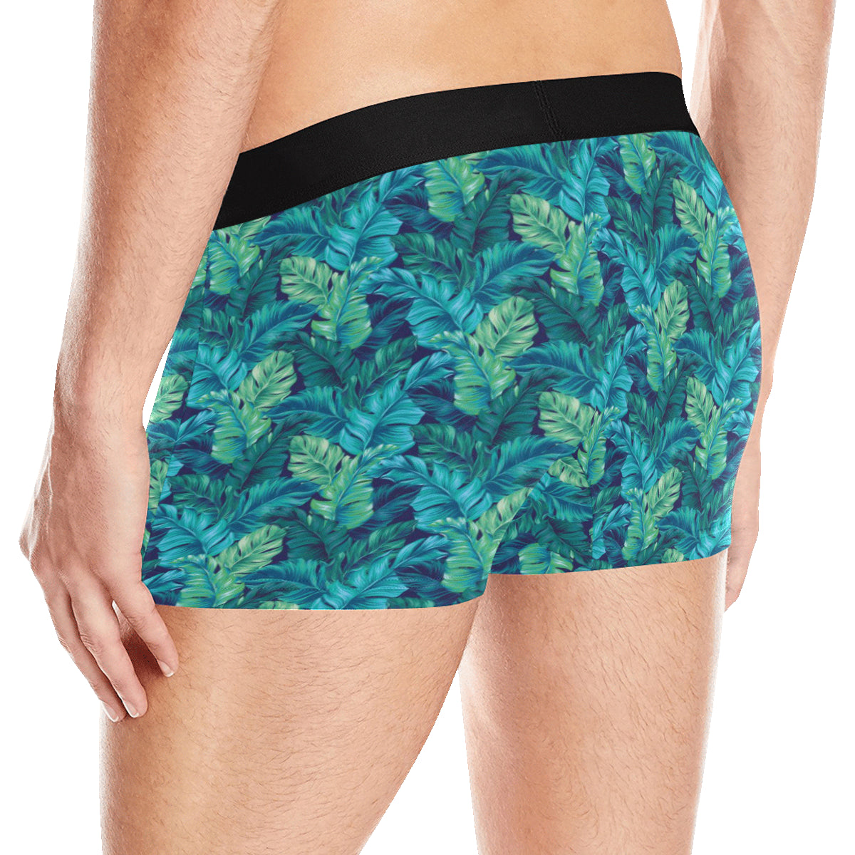 Banana Leaf Pattern Print Design 06 Men's Boxer Briefs