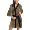 Camouflage Realtree Pattern Print Design 01 Women's Short Kimono