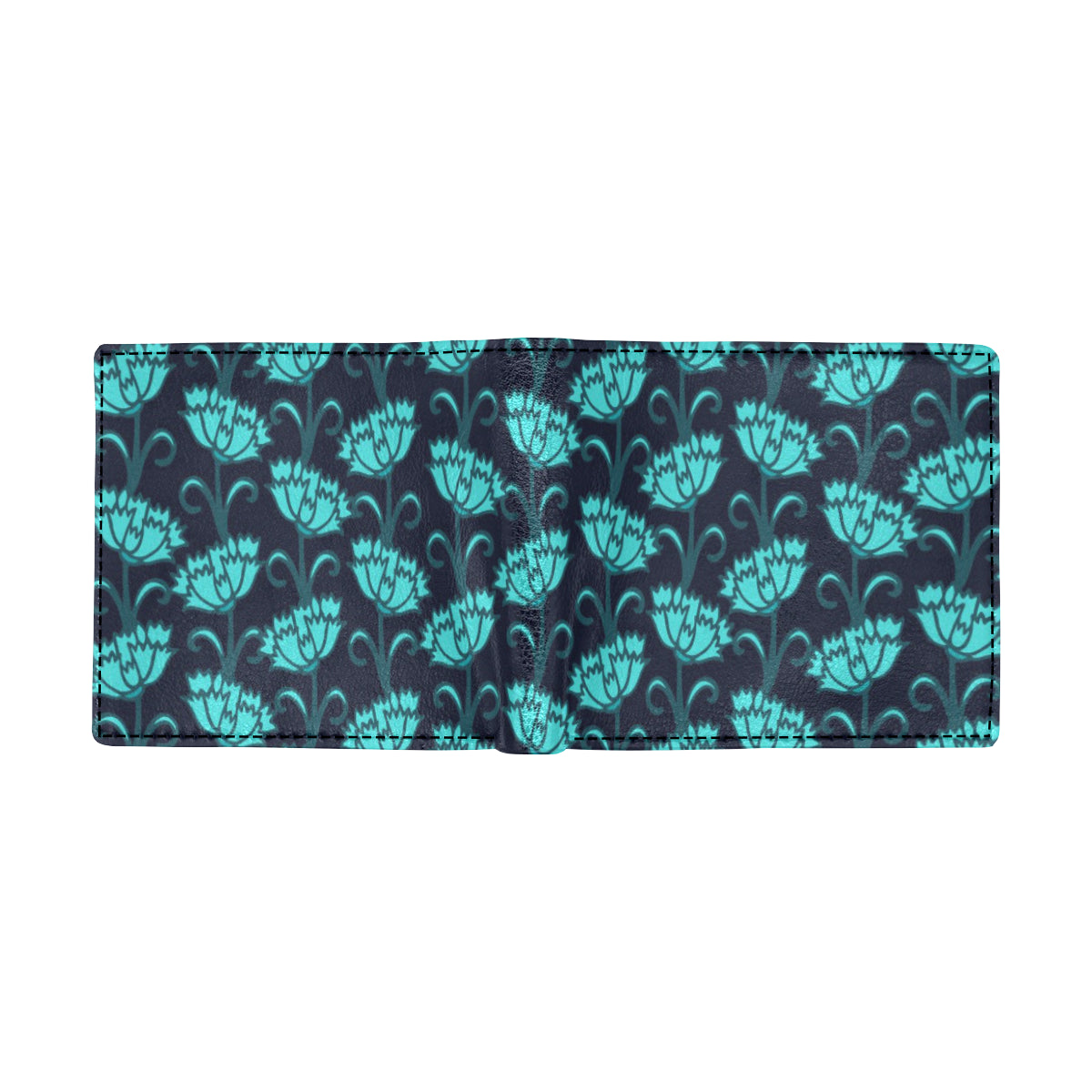 Carnations Pattern Print Design CN06 Men's ID Card Wallet