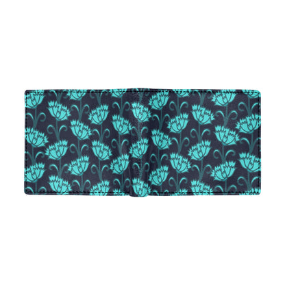 Carnations Pattern Print Design CN06 Men's ID Card Wallet