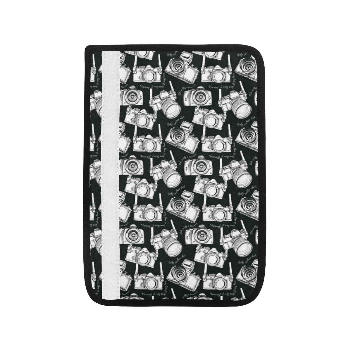 Camera Pattern Print Design 01 Car Seat Belt Cover