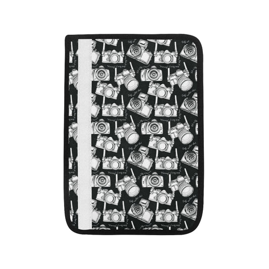Camera Pattern Print Design 01 Car Seat Belt Cover