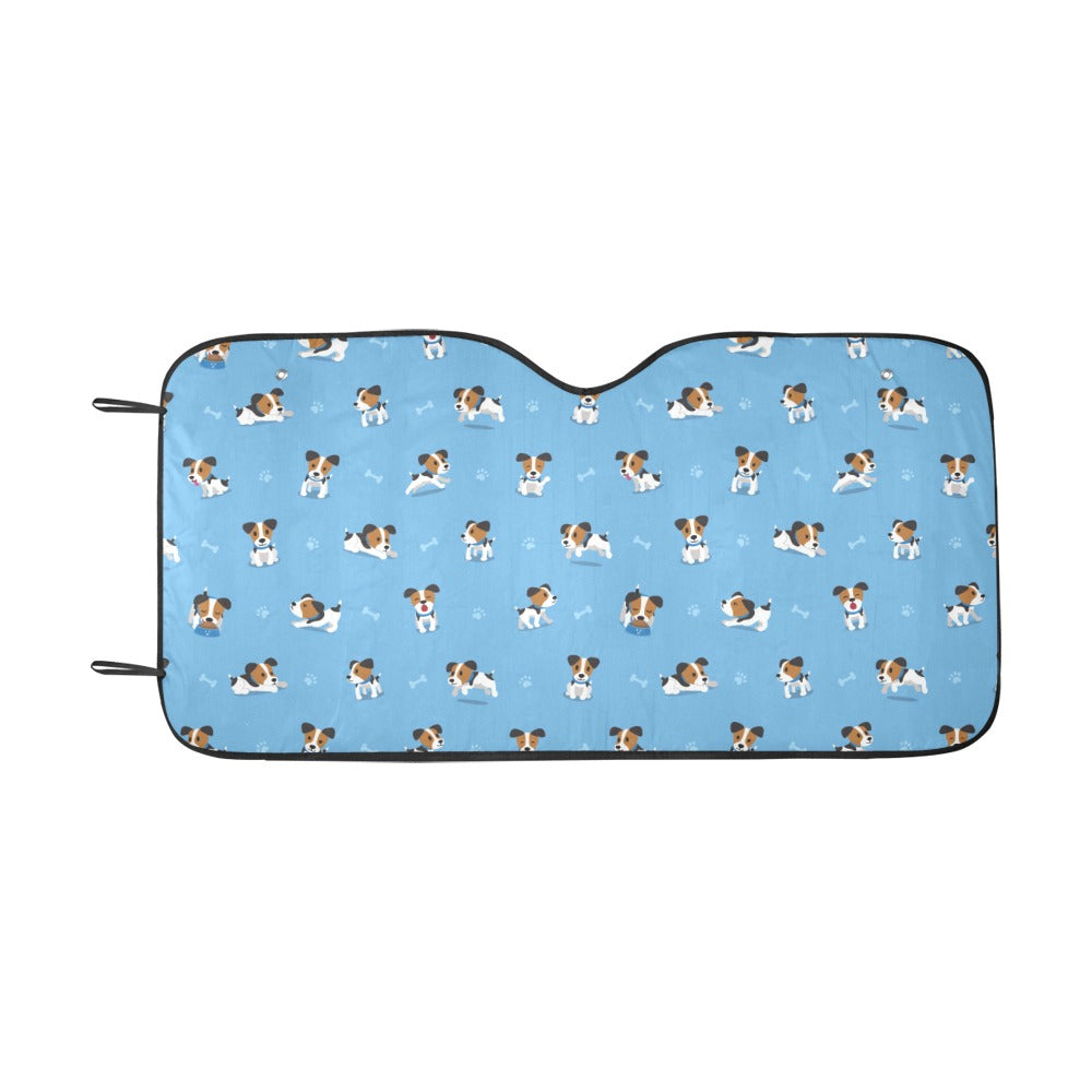 Russell Terriers Print Design LKS3010 Car front Windshield Sun Shade