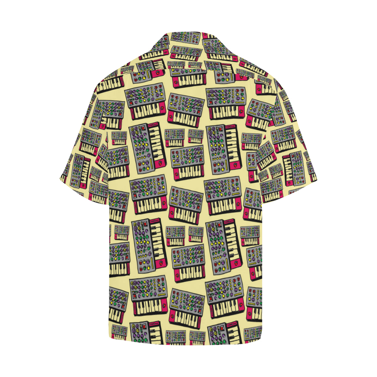 Synthesizer Pattern Print Design 01 Men's Hawaiian Shirt
