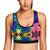 Tie Dye Rainbow Design Print Sports Bra