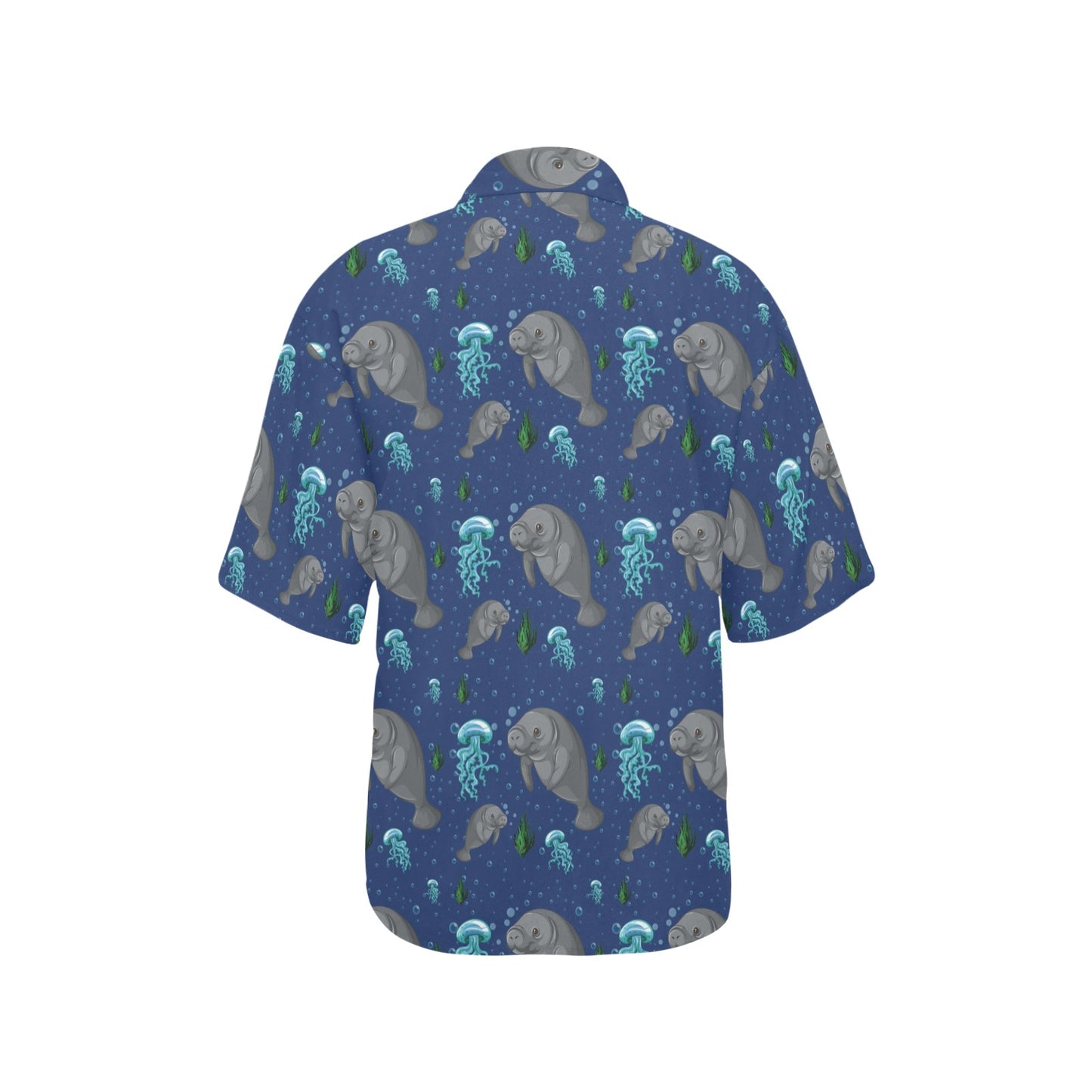 Manatee Pattern Print Design 01 Women's Hawaiian Shirt