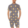 Celestial Gold Sun Face Men's Romper