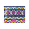 Aztec Pink Geometric Print Pattern Men's ID Card Wallet