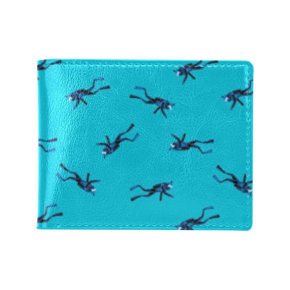 Scuba Driver Print Design LKS304 Men's ID Card Wallet