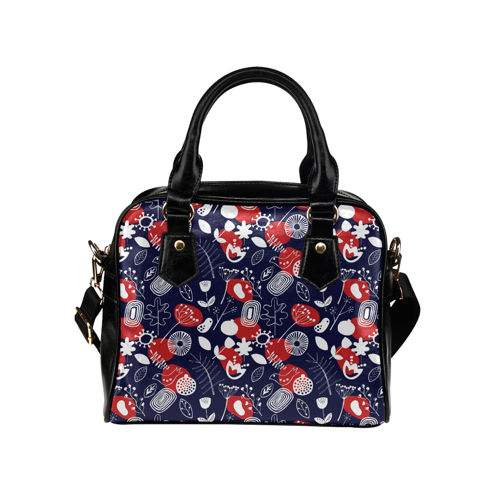 Nordic Pattern Print Design A02 Shoulder Handbag