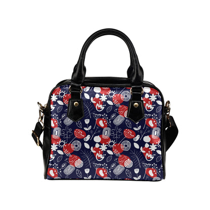 Nordic Pattern Print Design A02 Shoulder Handbag