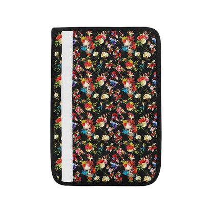 Skull Roses Flower Design Themed Print Car Seat Belt Cover