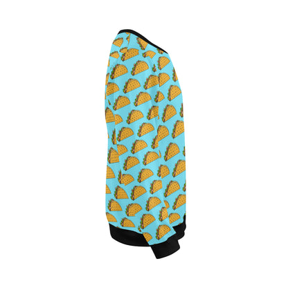Taco Pattern Print Design TC03 Men Long Sleeve Sweatshirt