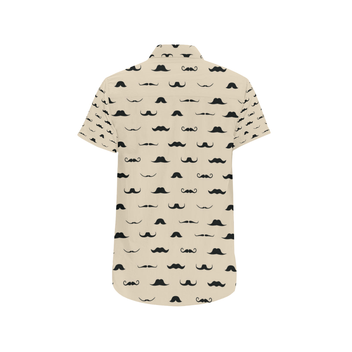 Mustache Pattern Print Design A03 Men's Short Sleeve Button Up Shirt